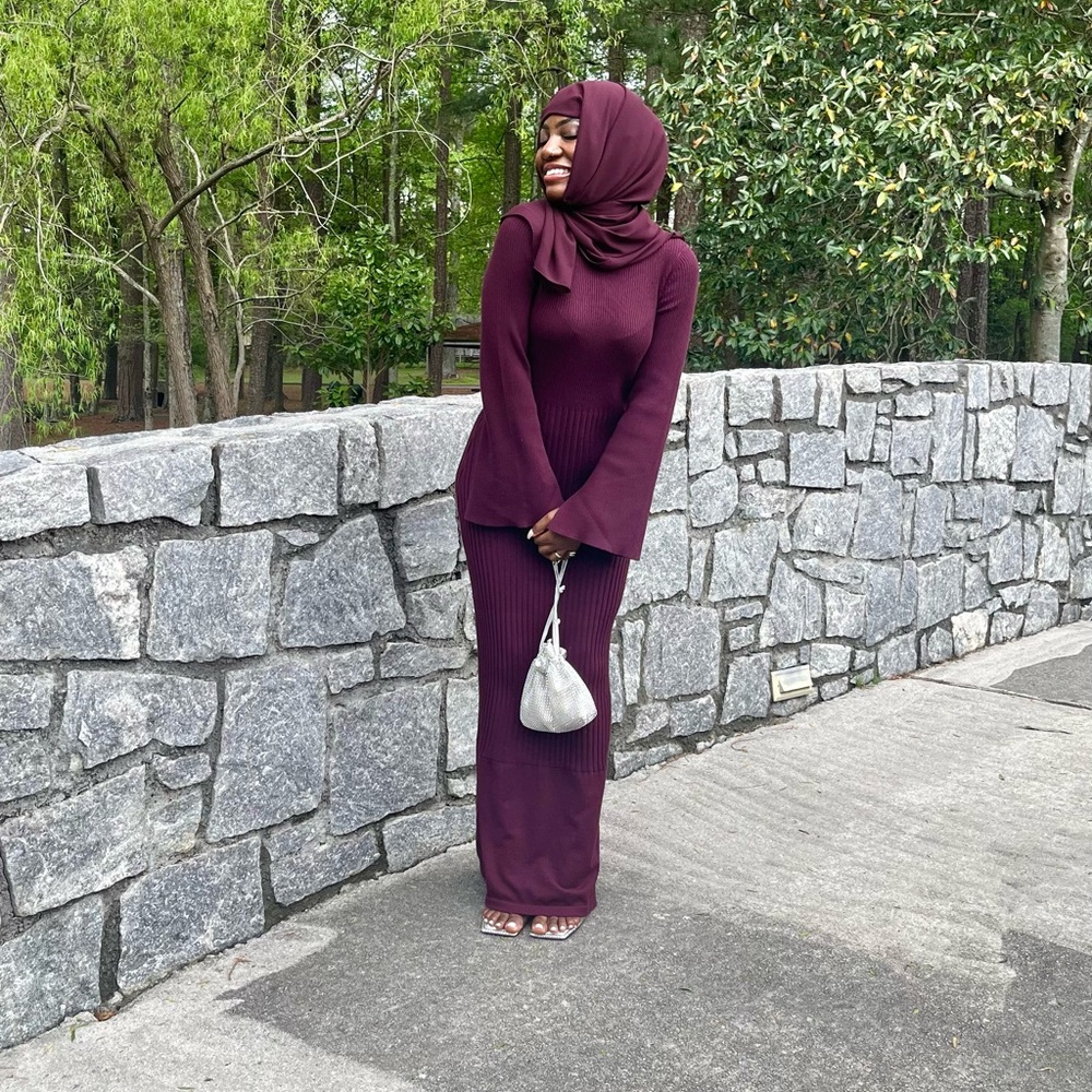 Veiled Collection Ribbed Dress - Picture 2 of 4